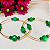 Pulseira Folheada Ouro 18k com Jade facetada - Imagem 4