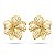 Brinco Flor Dourado – Folheado a Ouro 18k - Imagem 1