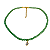 Choker Jade Verde com Pingente Ponto de Luz - Imagem 1