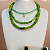 Colar Jade Verde Mesclado com pedras Lisas tamanho 8 mm - Imagem 2