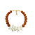Pulseira Jade Mostarda com Cascalho Madrepérolas - Imagem 1