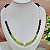 Colar Jade Coloridas com Pingente Pérola Barroca - Imagem 1
