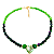 Colar Jade Melancia com Jade Peridoto - Pingente Zircônia Coração - Imagem 2