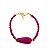 Pulseira Jade Rubi com Pingente Gota Facetada - Imagem 1