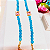 Pulseira Jade Amazonita Azul com Pingente Zircônia Rosa - Imagem 5