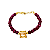 Pulseira Jade Rubi com Pingente Zircônia Peach - Imagem 1