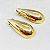 Brinco Estilo Gota - Tamanho grande-Folheado à Ouro 18 k - Imagem 5