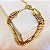 Pulseira com Designer Lacraia - Folheada à Ouro 18 k - Imagem 2