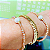 Pulseira com Designer Lacraia - Folheada à Ouro 18 k - Imagem 5
