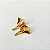 Brinco Borboleta Folheado a Ouro 18 k - Imagem 1