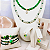 Brinco Aurora Verde – Folheado a Ouro 18k com Cristais - Imagem 3