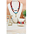 Colar Pedras Naturais - Boho Chic - Dente de Sabre Dourado - Imagem 4