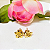 Brinco Flor Dourada – Folheado à Ouro 18k - Imagem 2