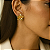 Brinco Flor Dourada – Folheado à Ouro 18k - Imagem 4