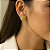 Brinco Dourado Texturizado – Folheado à Ouro 18k - Imagem 4