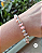 Pulseira aço inox CASCALHOS ROSE - Imagem 1