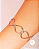 Pulseira aço inox BRACELETE SEMIABERTO INFINITO - Imagem 2