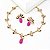 Conjunto Borboletas Fuscia - Imagem 1