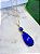 Colar Gota Pedra Azul Safira - Imagem 3