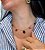Colar Choker Pedras Rubi Esmeralda Safira - Imagem 2