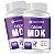 2 Potes Calcium MDK 120 Cápsulas 1000mg - Status Verde - Imagem 1