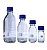 Frasco Reagente de Vidro C/ Tampa de Rosca PP Azul 250ml - Cx/ 10 unidades - Imagem 1