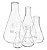 Frasco Erlenmayer 125ml Gargalo Estreito Graduação Permanente Vidro Boro 3.3 - CX/ 12 un - Imagem 1