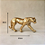 Escultura Leopardo Dourado - Imagem 5