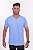 CAMISETA GOLA V ROUND AZUL CLARO - Imagem 1