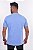 CAMISETA GOLA V ROUND AZUL CLARO - Imagem 4