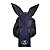Máscara Contra Moscas Em Lycra Azul Marinho - Boots Horse - Imagem 2