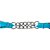 Barbela de Nylon 2 Correntes Azul Turquesa - Boots Horse - Imagem 3