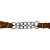 Barbela de Nylon 2 Correntes Marrom - Boots Horse - Imagem 3