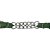 Barbela de Nylon 2 Correntes Verde Militar - Boots Horse - Imagem 3