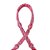 Rédea Para Tambor Com Peia 12 Tentos Trança Chata Pink E Preto - Boots Horse - Imagem 3