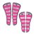 Kit Protetor de Viagem Longo Estampa Paisley Rosa - Boots Horse - Imagem 1