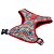 Coleira Peitoral Easy Tamanho G Listras Coloridas - Wise Dog - Imagem 1