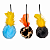 Refil de pompom com penas divertidas para gatos cores sortidas - Imagem 4