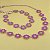 Conj Choker E Pulseira Margaridas Rosa - Imagem 1