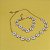 Conj Choker E Pulseira Margaridas Branco - Imagem 1