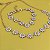 Conj Choker E Pulseira Margaridas Branco - Imagem 2