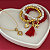 Conj Colar Fio E Pulseiras Natal - Imagem 1