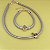 Conj Choker E Pulseira Metalizado Nota Musical - Imagem 1