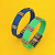 Pulseira Masc Fita Lisa Detalhe Passador - Imagem 1