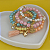 kit 5 pulseiras Amarelo - Imagem 1