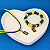 Conj Colar e Pulseira Brasil - Imagem 1