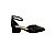 Sapato Slingback Bico Quadrado Via Uno Preto 846012 - Imagem 5