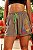 Short Malha Cinza Casual Estampa Abacaxi - Imagem 1