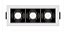 Spot de Embutir LED Vigo Retangular 3 Focos 2700K 6W Bivolt 10,5x4,5x5cm Alumínio e Policarbonato Preto e Branco - PIX Iluminação 36507469 - Imagem 3
