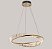 Pendente LED Lezie 3000K 49W Bivolt Ø60x8,5cm Cristal e Metal Ouro - Nordecor 2715 - Imagem 2